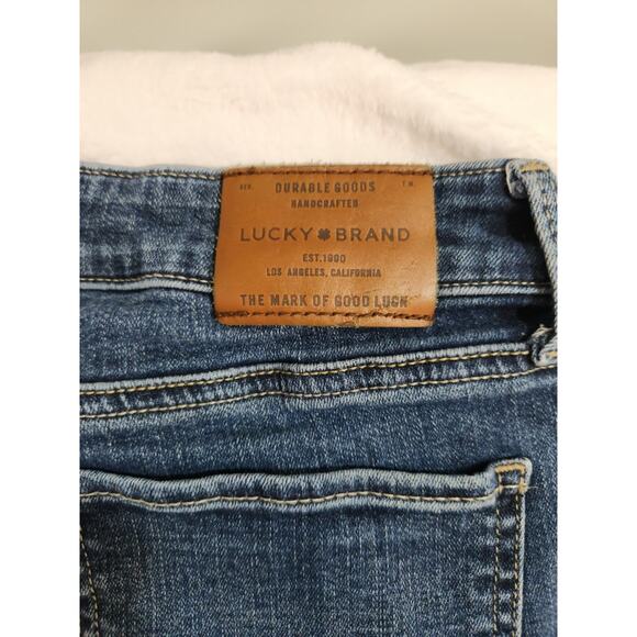 Lucky Brand Jeans Womens 6 / 28R 28 X 26 Blue Lolita Crop Whiskers Preppy Y2K - Picture 8 of 12